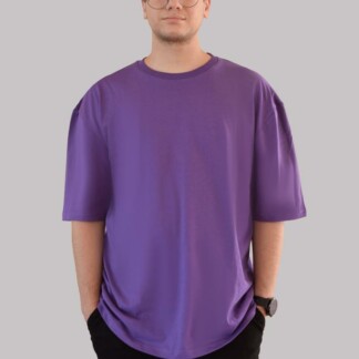 purple oversized T-shirt